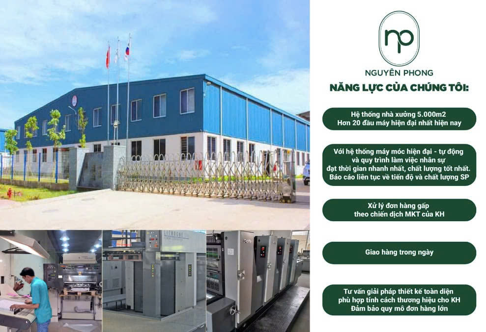 Cam kết tại Xưởng in Nguyên Phong 